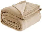 Wool Solid Blanket, Beige 