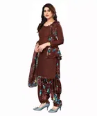 Crepe Unstitched Dress Material for Women 