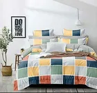 Glace Cotton Printed Double Bedsheet with Two Pillow Covers 