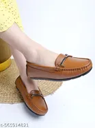 Shoetopia Solid Loafers for Women 