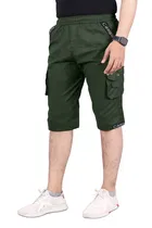 Cotton Solid Capri for Men 