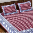 Cotton Double Bedsheet with 2 Pillow Cover 