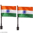 Tricolor Dashboard Flag (Multicolor, Pack of 2)