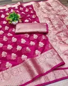 Organza Zari Woven Saree for Women 