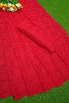 Net Floral Saree for Women 