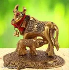 Metal Cow and Calf Statue 