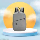 Polyester Backpack Bag, Grey