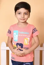 Cotton Blend Printed Clothing Set for Boys 