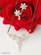 Alloy Mangalsutra with Earrings for Women 