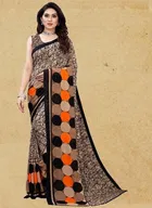 Georgette Printed Saree for Women 