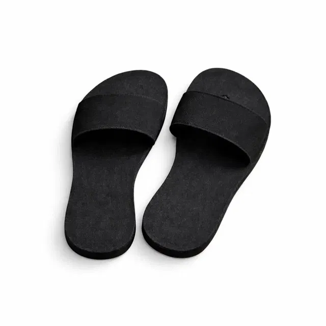 Eva Sliders for Women (Black, 4)