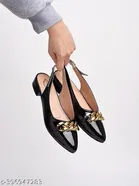 [91] Solid Patent Leather Ballerinas for Women 