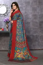 Chiffon Printed Saree for Women 