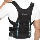 AJRO DEAL NORMAL BACK POSTURE - Black Straight And Shoulder Support Belt Back / Lumbar Support (Black, Pack of 1)