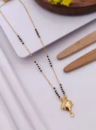 Alloy Gold Plated Mangalsutra for Women, Gold