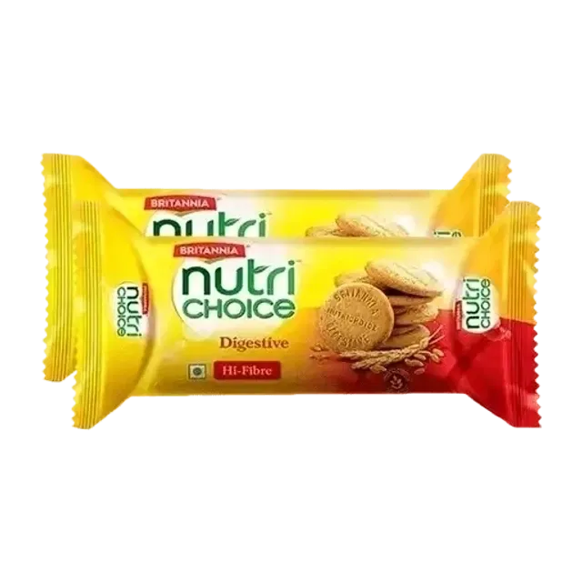 ब्रिटानिया न्यूट्रीचॉइस डाइजेस्टिव हाई फाइबर बिस्किट 2X125 g (सेट ऑफ 2)