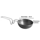 TerraHome Hard Anodised Small Tadka Pan - 9cm