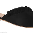 Solid Synthetic Mules for Women 