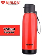 Nirlon Electro Pu Insulated Stainless Steel Inner Side Set Of 2, 750Ml, Break Proof, Leak Proof, Hot & Cold Water Bottle For Home| School | Office | Gym | Hiking | Travel Bottle 