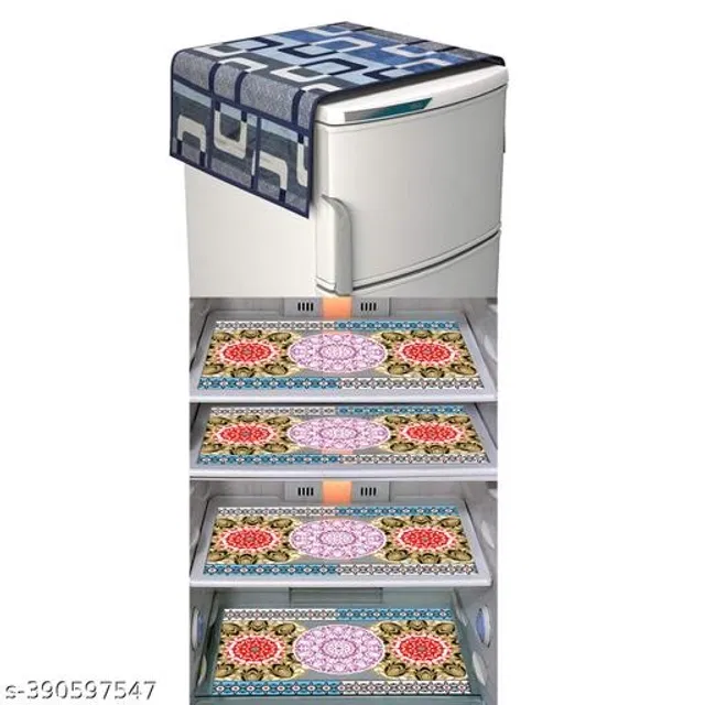 Fridge Cover Set (Multicolor, Set of 5)