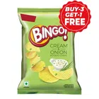 Bingo Potato Chips Cream and Onion 4X50 g (Buy 3 Get 1 Free)