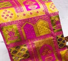 Litchi Silk Zari Woven Saree for Women, Pink 