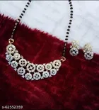 Alloy Mangalsutra with Earrings for Women 