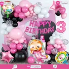 Coco Melon Theme 3rd Happy Birthday Decoration,Multicolour,Set Of 1