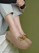 Shoetopia Girls Casual Shoes Beige 