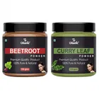 Natural Beetroot & Curry Leaf Powder for Skin & Hair 