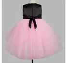 Netted Self Design Frock for Girls 