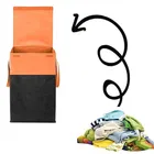 Cloth Laundry Baskets, Orange & Black 