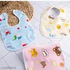 Silicone Bibs Aprons for Infants (Multicolor, Pack of 3)