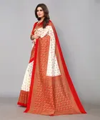 Printed Saree with Unstitched Blouse Piece for Women 