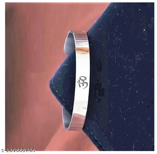Adjustable Gold Om Kada Bracelet for Men