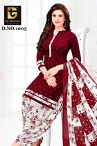 Synthetic Unstitched Dress Material for Women & Girls 