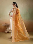 Rayon Printed Kurta with Pant & Dupatta for Women 