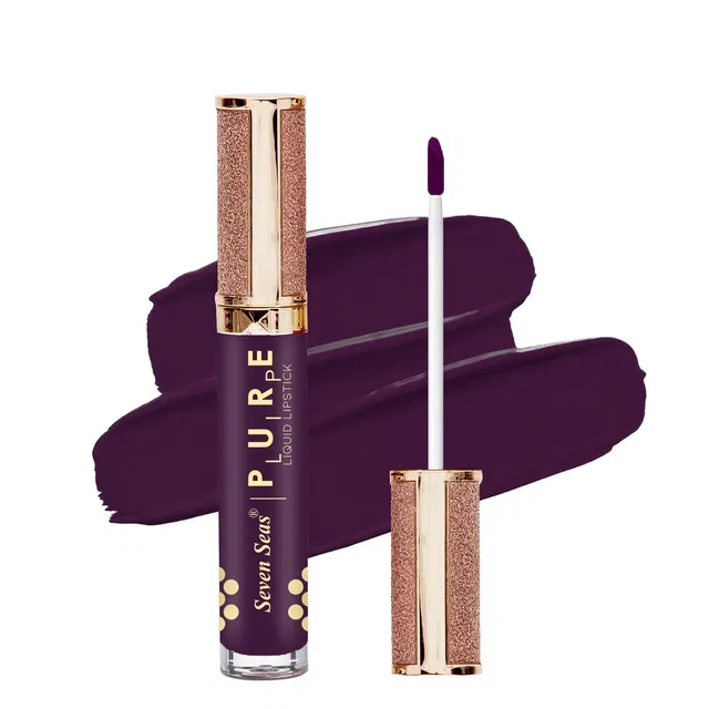 Seven Seas Liquid Lipstick for Women, dark blue (8ml)