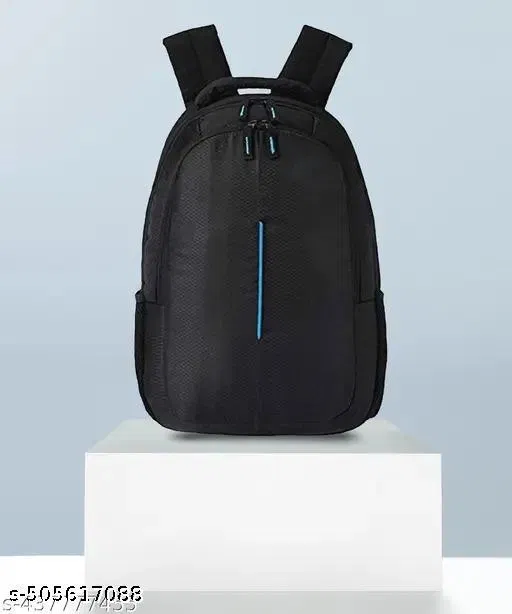 Polyester Backpack for Men & Women, Black