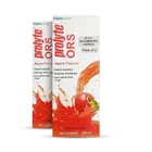 Prolyte ORS Ready To Drink for Body Fluid & Electrolyte Replenishment | For Stomach Care & Dehydration | Flavour Apple, 2X200 ml Liquid 