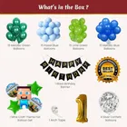 Mine Craft Theme 1st Birthday Balloon Decoration Kit For Kids, Multicolor, Pack Of 72