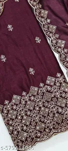 Vichitra Silk Punjabi/All Over Suits for Women 