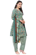 Cotton Printed Kurta with Pant & Dupatta 