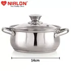 Stainless Steel Casserole with Glass Lid 