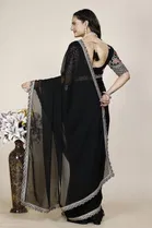 Chiffon Woven Design Saree for Women 