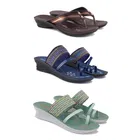 Combo of Heels & Slippers for Women 
