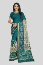 Georgette Printed Saree for Women 