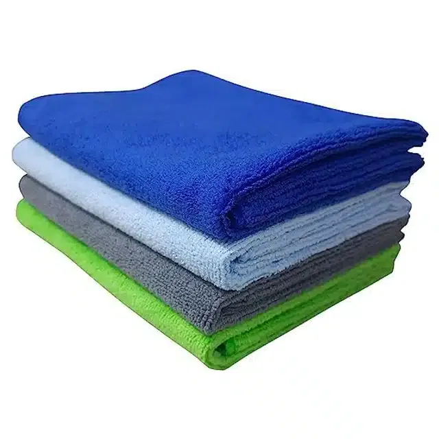 Microfiber Multipurpose Kitchen Napkins (Multicolor, Pack of 4)