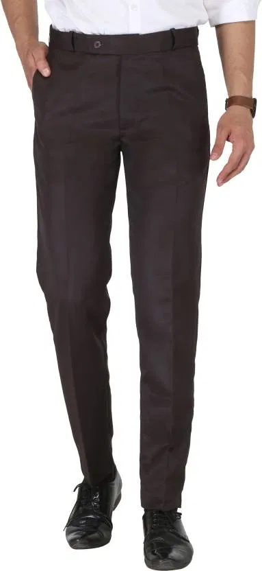 Cotton Trouser for Men (Brown, 30)