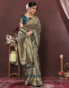 Banarasi Silk Zari Woven Saree for Women 